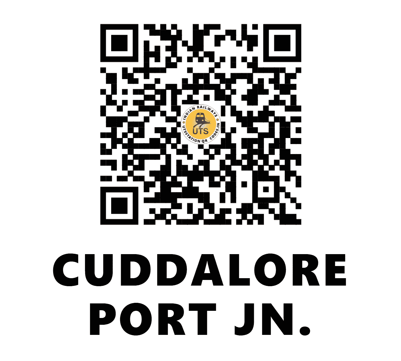 UTS QR Code for CUDDALORE PORT JN. - CUPJ (SR - TAMIL NADU)